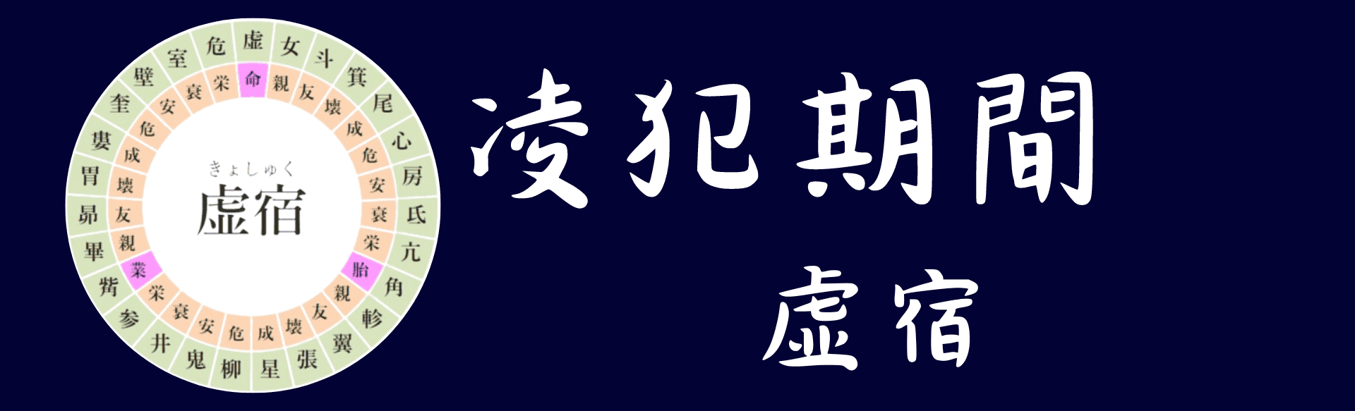 2024年10月10日(木曜)の運勢【凌犯期間】虚宿の日